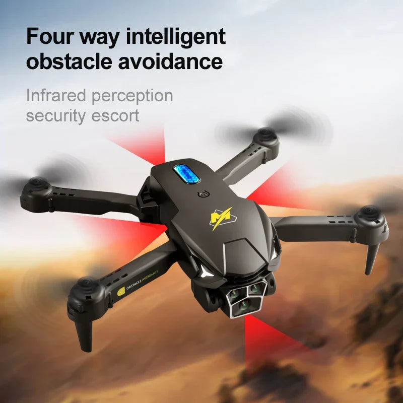 4K Camera Drone Triple-Lens | Brushless Motor & Optical Flow Hover Stabilisation | One-Click Return Foldable Design