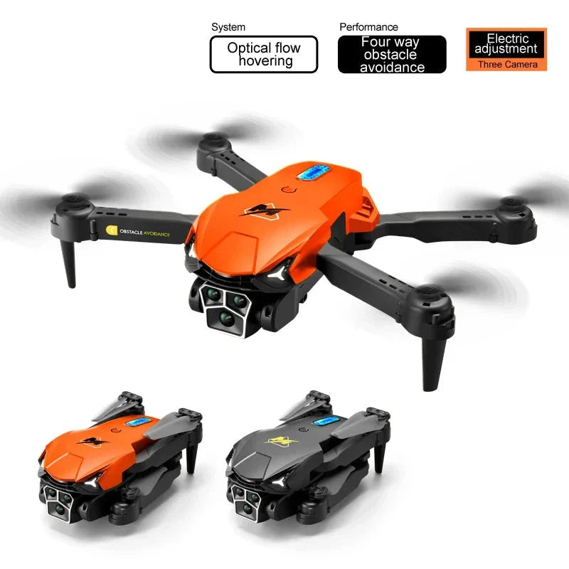 4K Camera Drone Triple-Lens | Brushless Motor & Optical Flow Hover Stabilisation | One-Click Return Foldable Design