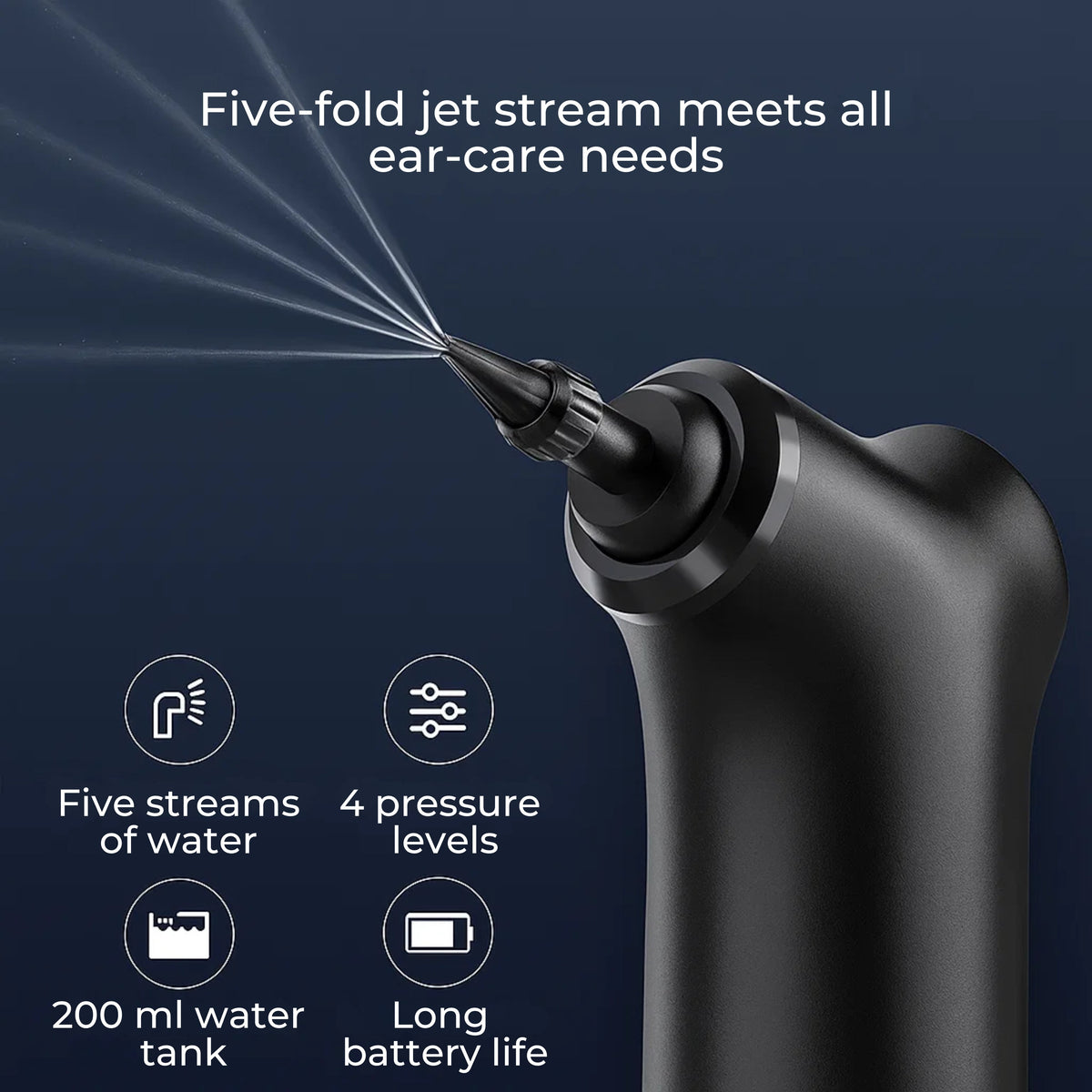 Electric Ear Wax Remover for Adults & Kids | Adjustable Water Jet Pressure | Soft Silicone Tip, Warm Irrigation 7