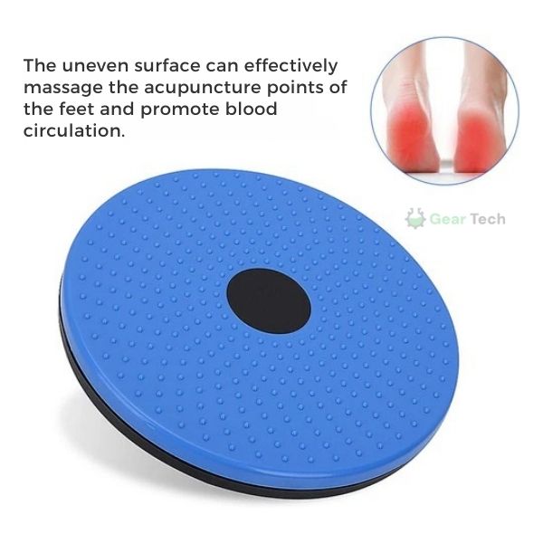 Waist Twisting Disc for Core & Balance Training | Magnetic Massage Nodes & Resistance Ropes | ABS Plastic, Max Load 100 kg 7