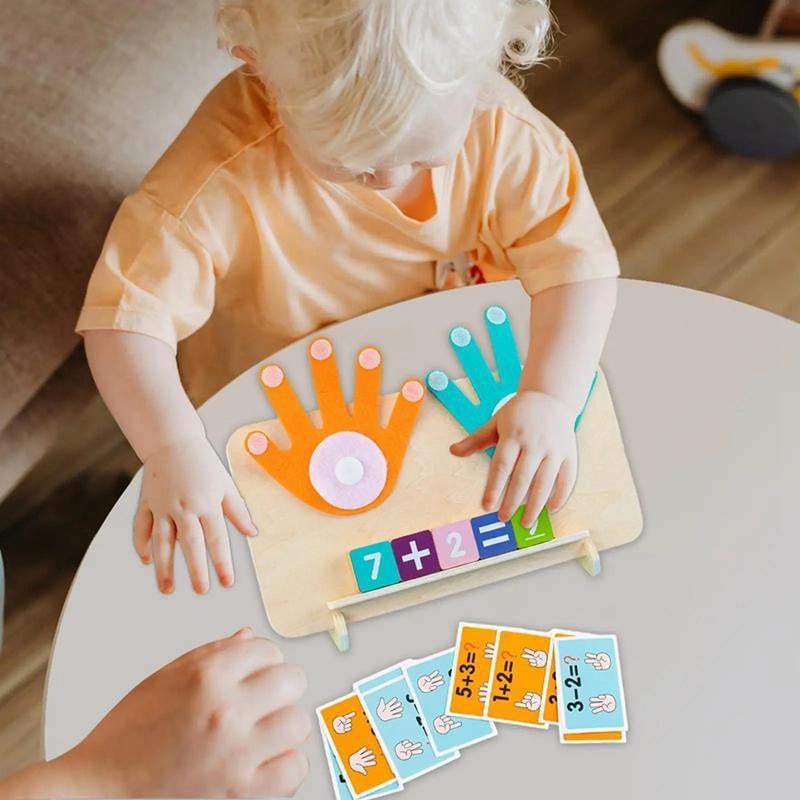 Finger Counting Math Board Wood | Montessori Numbers Counting Toy for Kids | Teaches Addition, Subtraction and Number Recognition 12