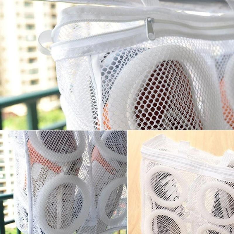 Shoe Washing Bag Set, Round & Square | Fine Mesh Design | Machine-Washable Shoe Protection for Trainers and Footwear 3