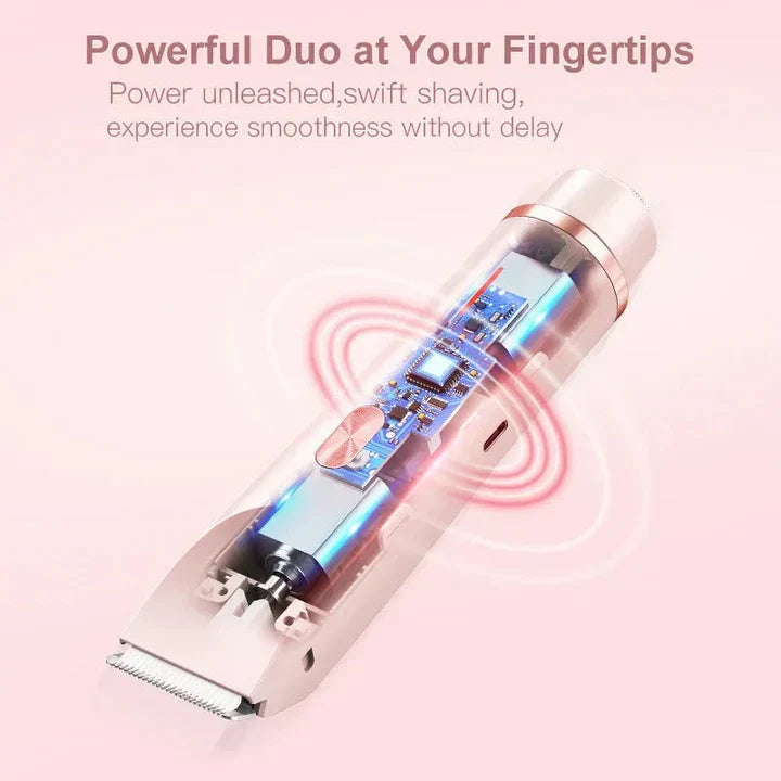 Women's Shaver for Face and Body | 2 Interchangeable Heads, IPX7 Waterproof | USB-C Cordless, Irritation-Free Finish 12