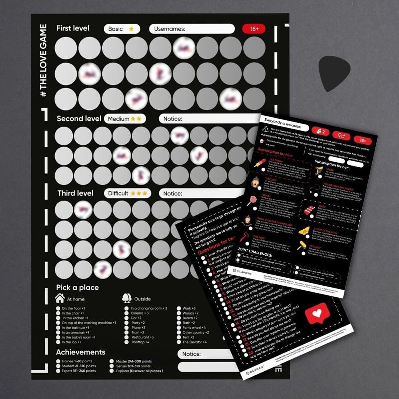 Couples Scratch Off Poster | 100 Illustrated Date Ideas & Bucket List Challenges | Eco-Friendly Keepsake Gift Idea 8