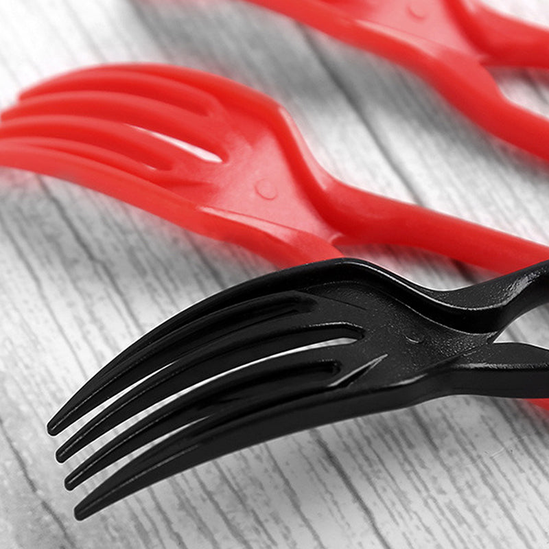 2-in-1 Chopsticks and Fork Utensil Set, Plastic | 50 Piece Pack, Reusable | Space-Saving Dual-Function Design for Every Meal 10