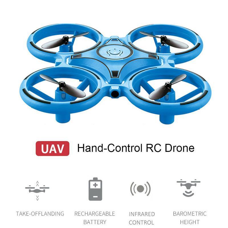 2.4G Gravity Sensor Watch-Control Mini Drone | Infrared Obstacle Avoidance, 3D Flips | Altitude Hold, LED Lights, USB Charging 8