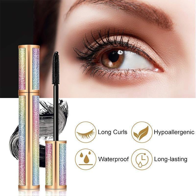 Silk Fiber Lengthening Mascara | 4D Waterproof Formula | Buildable Volume That Resists Clumping, Flaking and Smudging 4