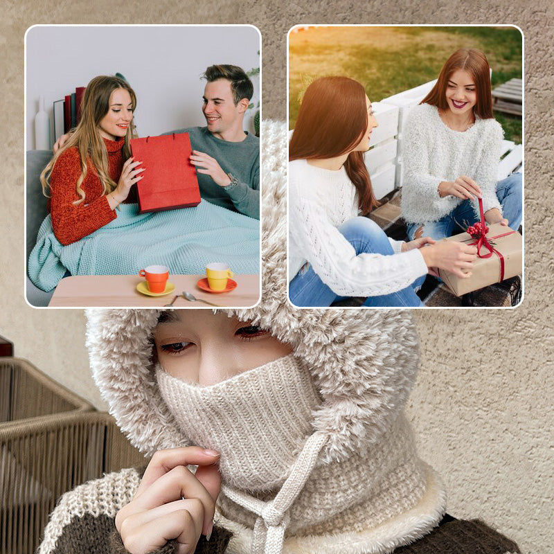 Heat Protection Balaclava 3-in-1 Fleece Lined Stretch Knit with Neck Warmer 13