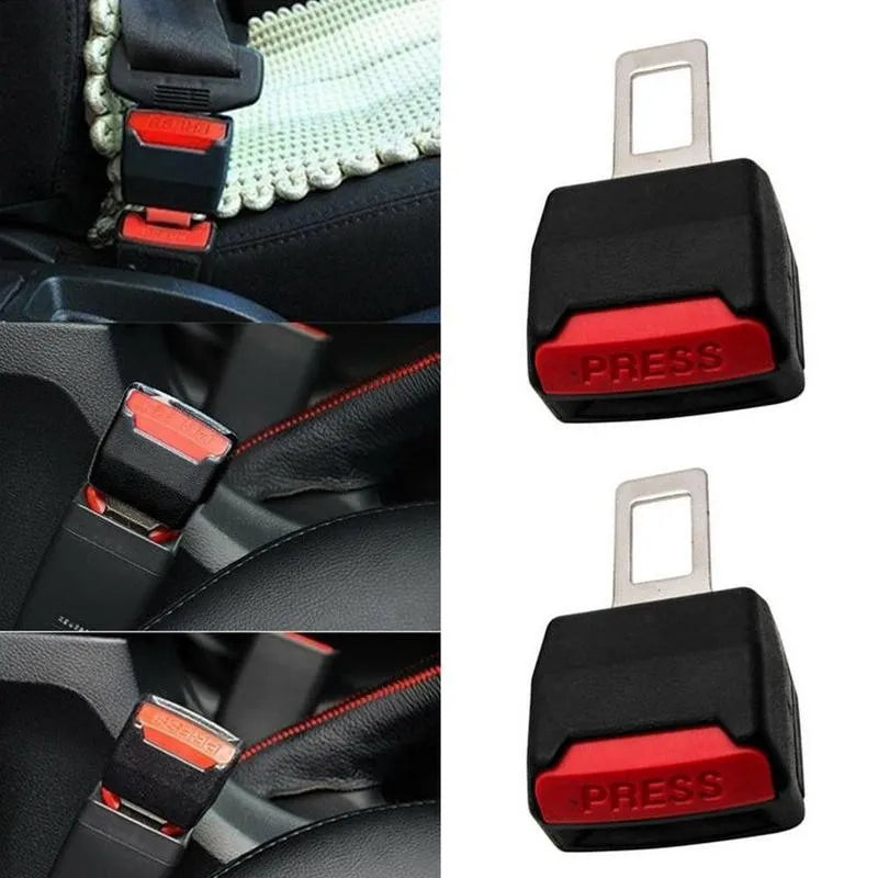 Seat Belt Alarm Silencer Clips (2-Pack) | Tool-Free Plug-In Buckle Inserts | Stops Annoying Seat Belt Beeping Fast 5