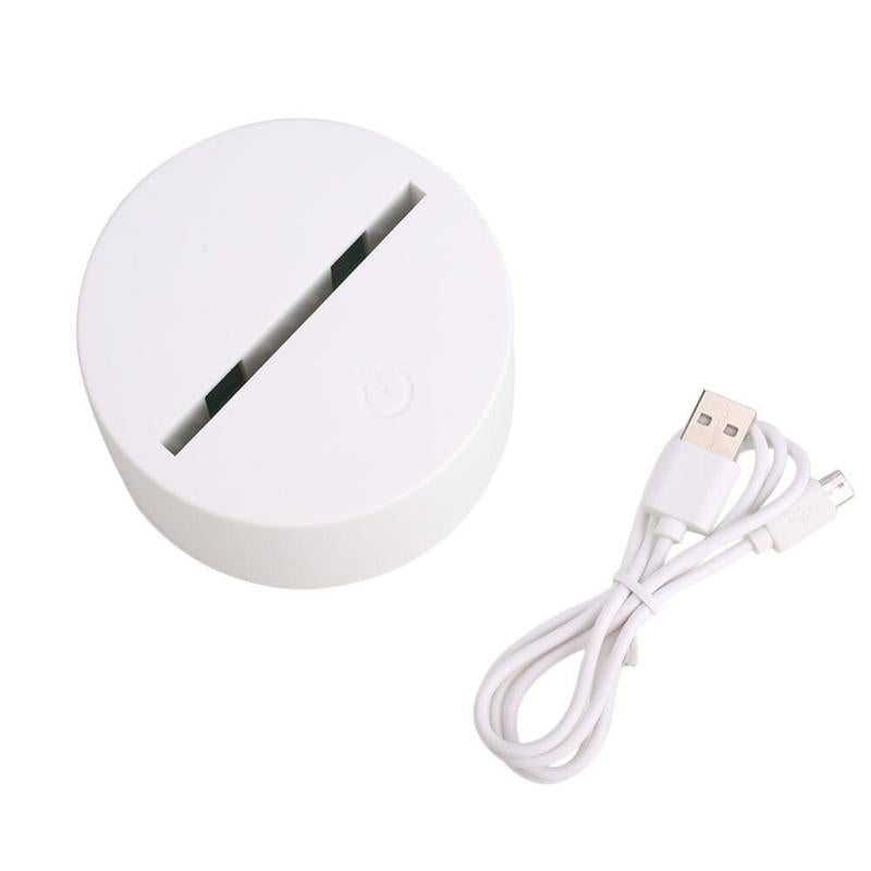 3D Illusion Lamp Acrylic | Touch Button with 3 Colour Modes | USB-Powered Night Light for Bedroom, Office & Desk 1
