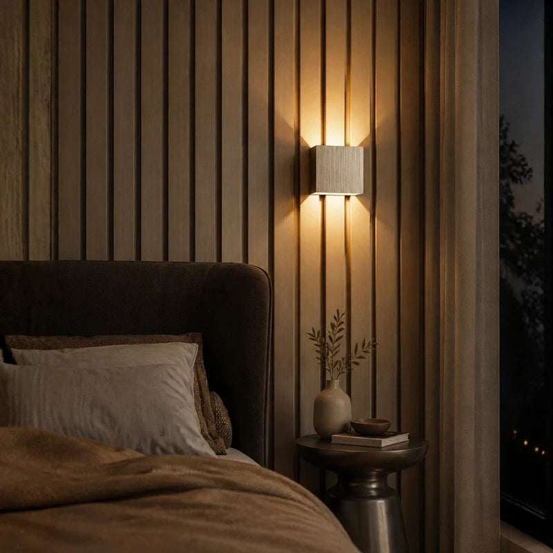 Adjustable Wall Light Aluminium 10 x 10 cm | Hardwired or USB Rechargeable, 4 Colours | 100° Tilt, Waterproof Outdoor Use 31