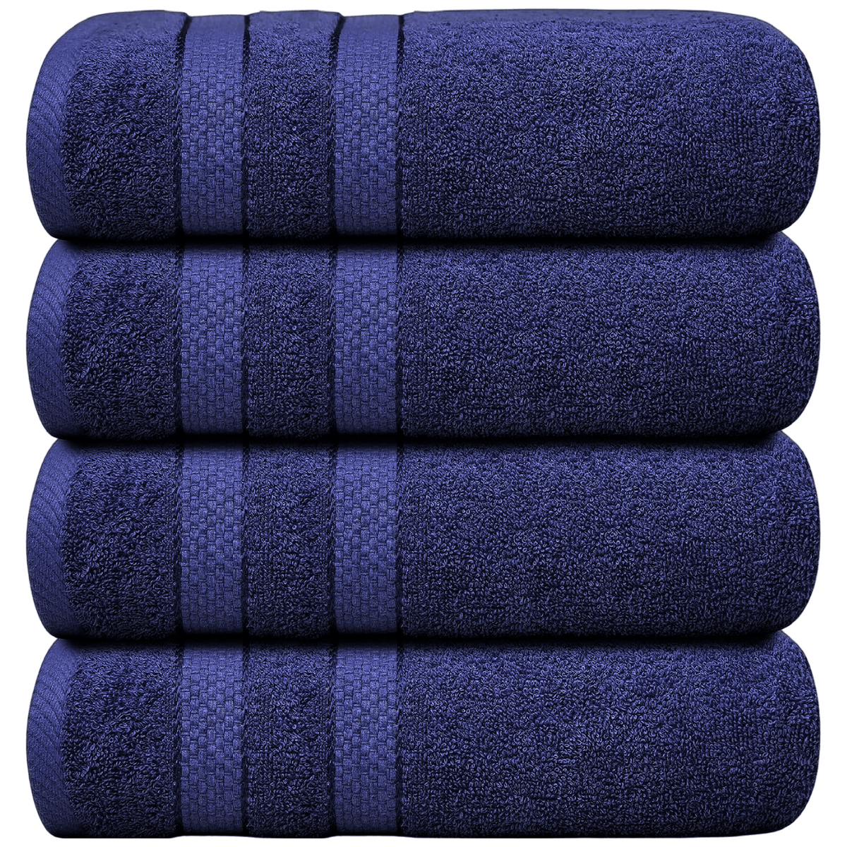 Jumbo Bath Towel Set, 4-Piece | Solid Colour, 12 Shade Options | Quick-Dry, Machine Washable, Coordinated Bathroom Set 31