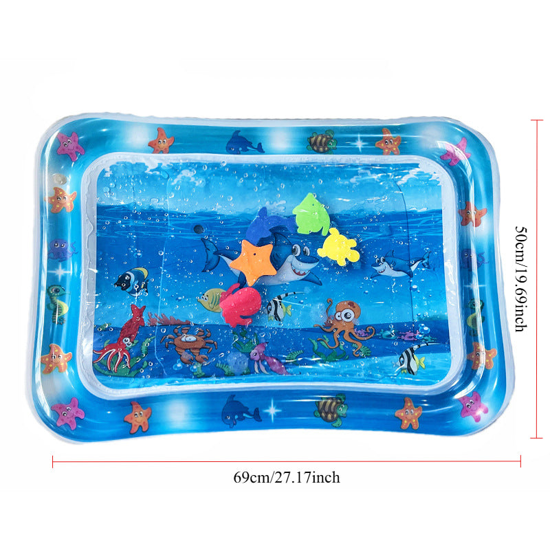 Interactive Cat Toy Inflatable PVC Cooling Mat with Floating Fish Chase 3