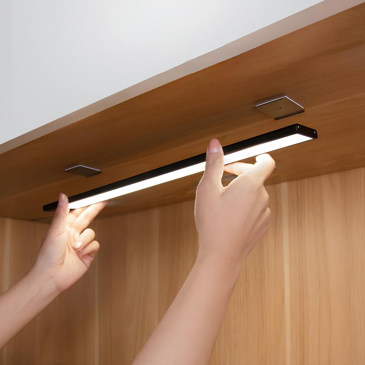 Motion Sensor LED Light Bar | USB Rechargeable, 20/30/40 cm, Warm/Natural/Cool Tones | Magnetic Mount, Dimmable, No Wiring 12