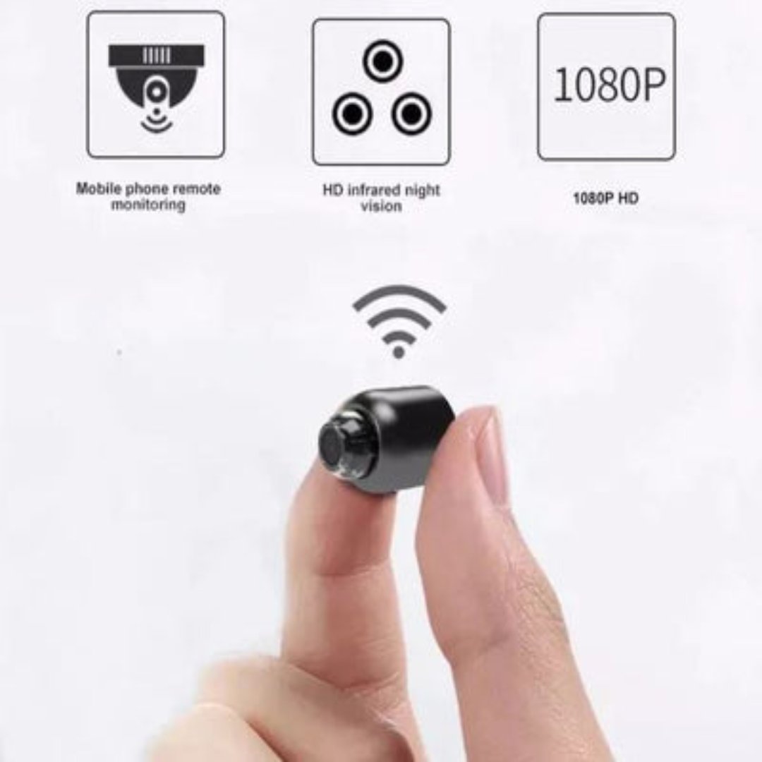 Mini Hidden Spy Camera Wireless | 1080p HD Video & Audio, IR Night Vision | Motion Alerts, Live App Streaming, MicroSD 11