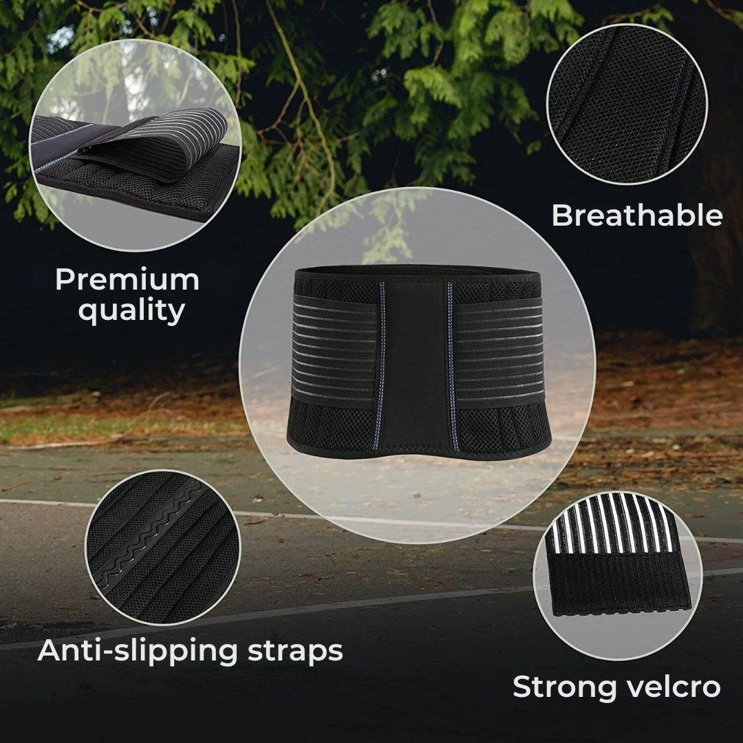 Back Support Belt for Women | Adjustable Lumbar Compression Straps | Breathable Posture Support for Full Mobility 5