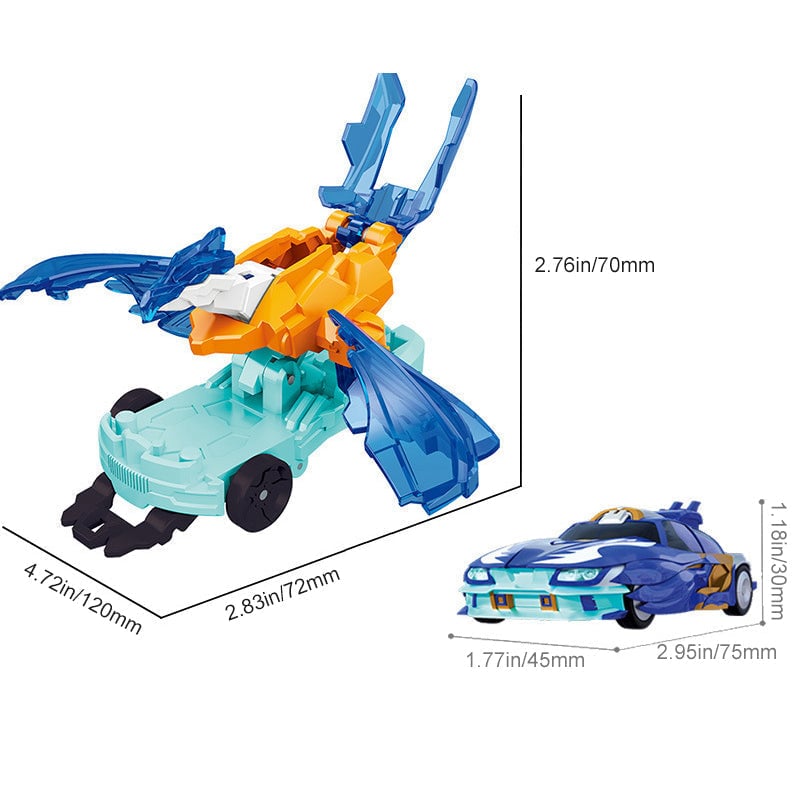 Flip Stunt Car Toy ABS | Self-Triggering Jump, Flip & Shape-Change Action | No Battery, Reusable, Impact-Resistant 2