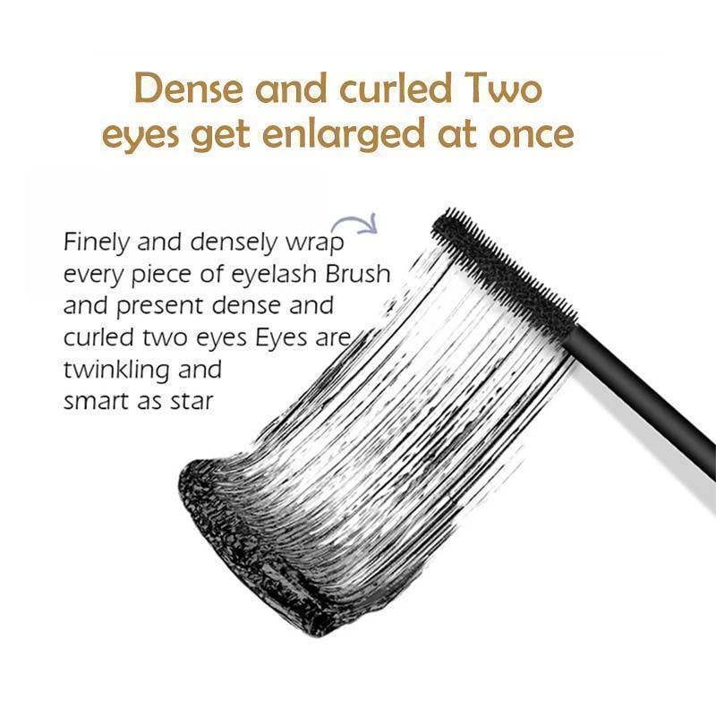 Silk Fiber Lengthening Mascara | 4D Waterproof Formula | Buildable Volume That Resists Clumping, Flaking and Smudging 3
