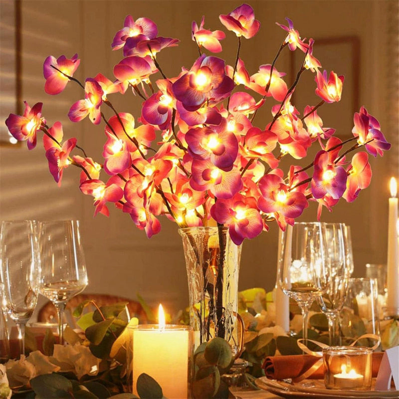 LED Branch Lights Plastic | Bendable Twigs, 20 LEDs, Battery-Powered | Flexible Décor Lighting for Home or Office 13
