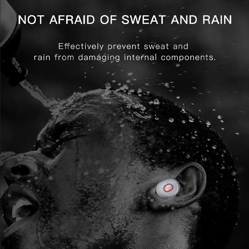 Wireless Bluetooth Earphones 5.1 | 8 mm Speaker Driver & 10 m Transmission Range | 300 mAh Charging Case, Sweatproof Design 8