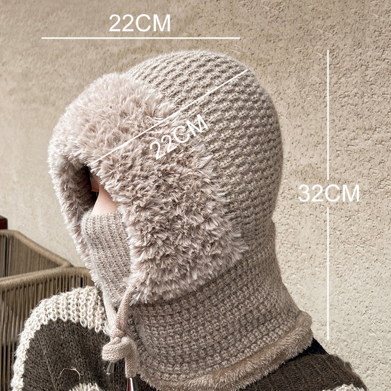 Heat Protection Balaclava 3-in-1 Fleece Lined Stretch Knit with Neck Warmer 11