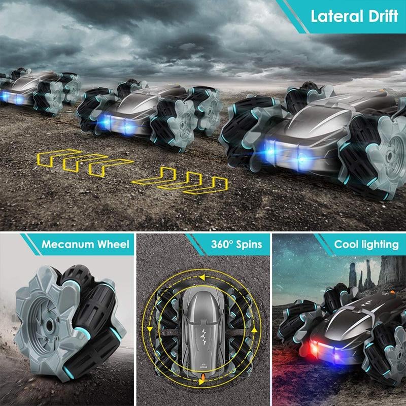 360° Rotation Drift Stunt Car Toy | Mecanum Wheels & 45° Drift | 2.4GHz Remote, Four-Wheel Drive, USB Rechargeable 4
