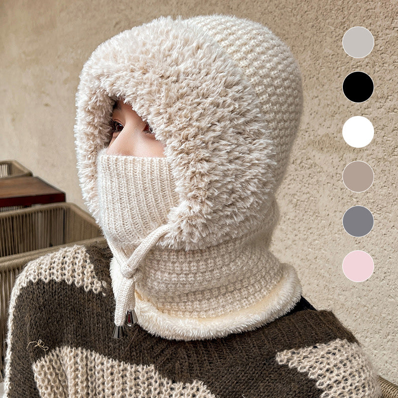 Heat Protection Balaclava 3-in-1 Fleece Lined Stretch Knit with Neck Warmer 1
