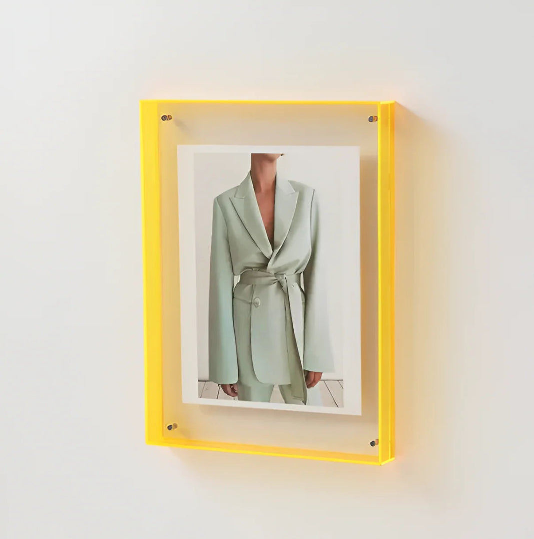 Acrylic Photo Frame | Colourful Transparent Desk Display