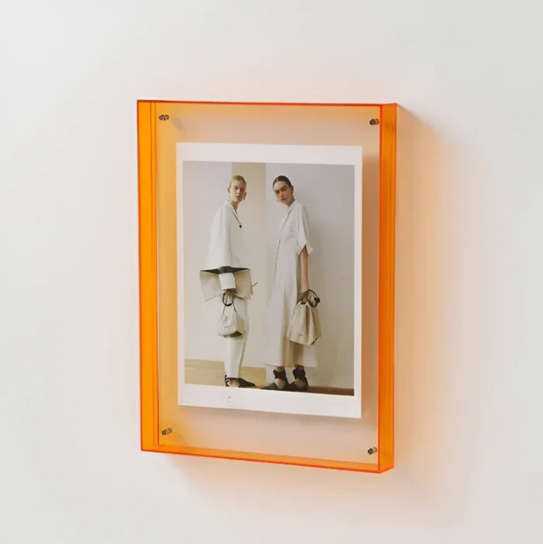 Acrylic Photo Frame | Colourful Transparent Desk Display