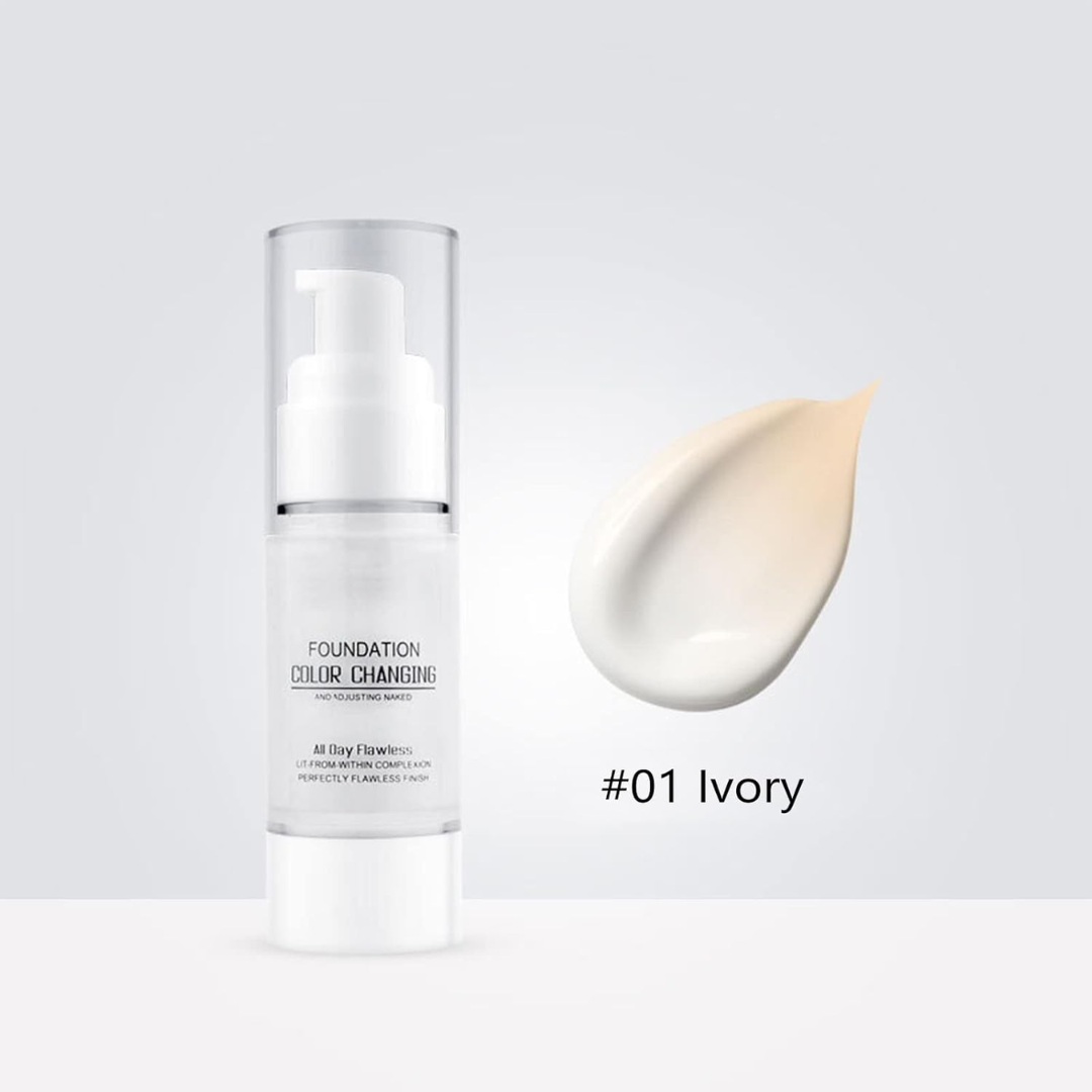 Adaptive Shade Foundation All Skin Tones | Hydrating Anti-Ageing Formula | Natural Full-Coverage Finish All Day