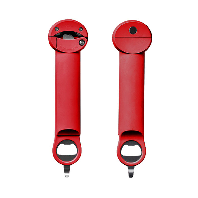 Adjustable Stainless Steel Jar and Bottle Opener | Fits Lids 2.5 to 9.5 cm | Serrated Grip Prevents Hand Strain