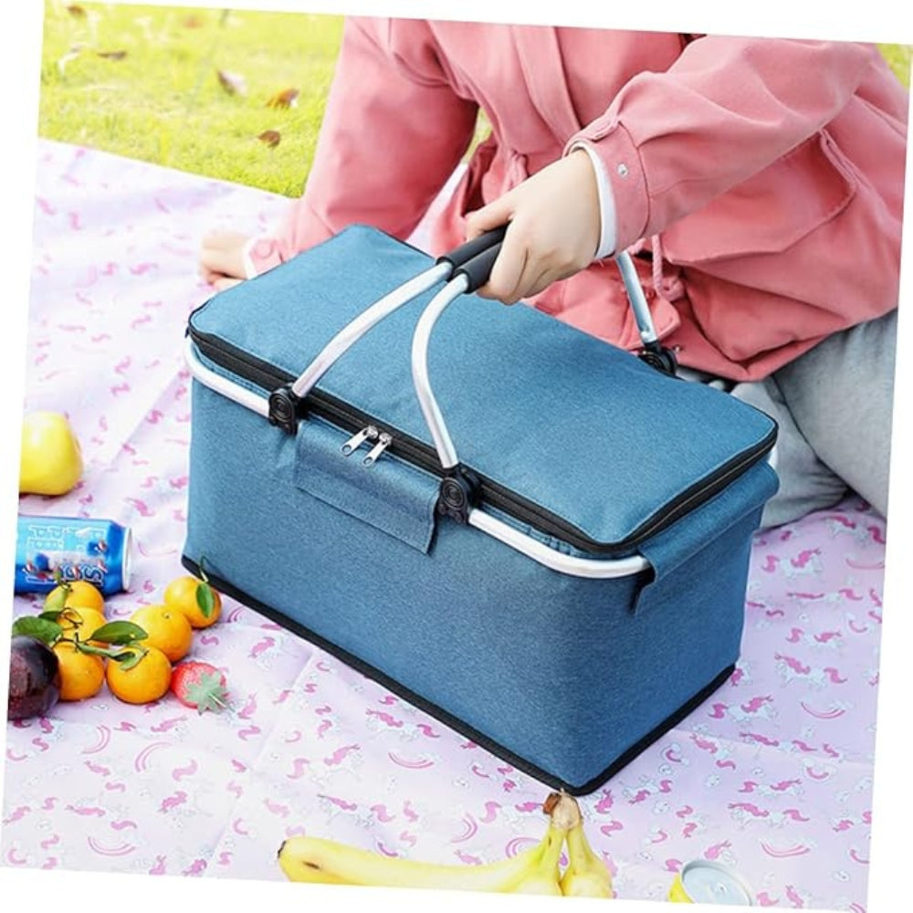 AdventureGear | Collapsible Picnic Basket – 18L Leakproof Design