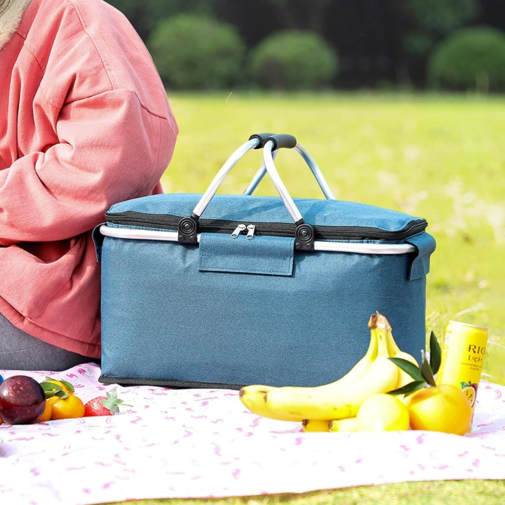 AdventureGear | Collapsible Picnic Basket – 18L Leakproof Design