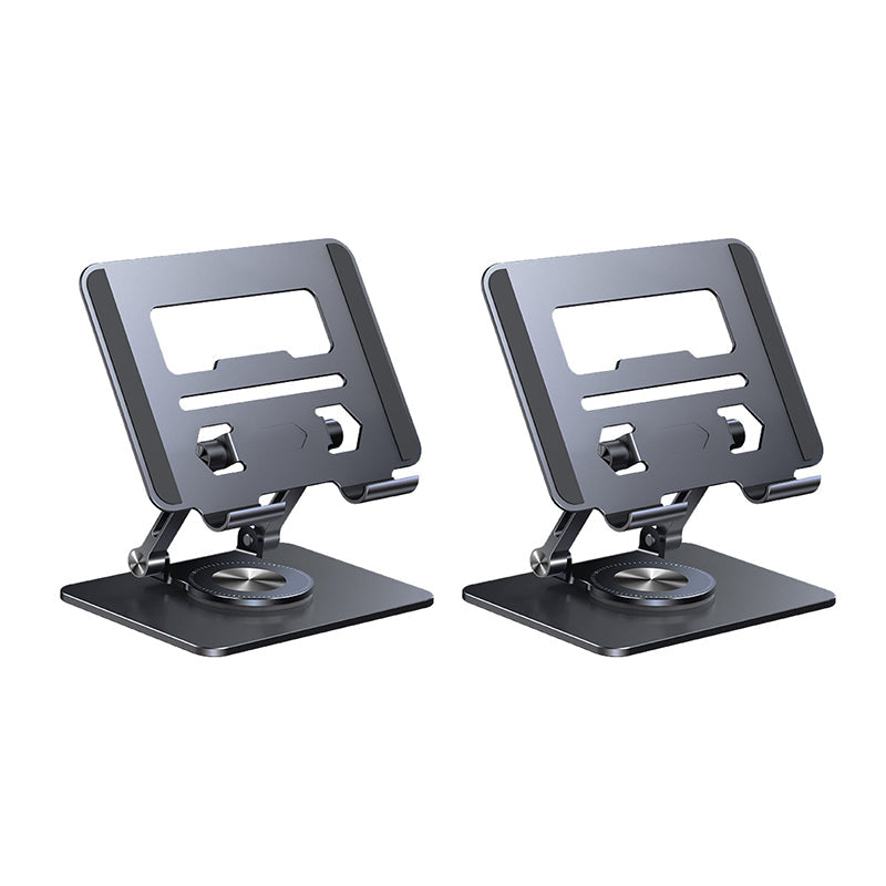 Aluminium Tablet Stand | 360° Rotating & Foldable Design | Adjustable Height for Tablets and Phones up to 12.9 Inches