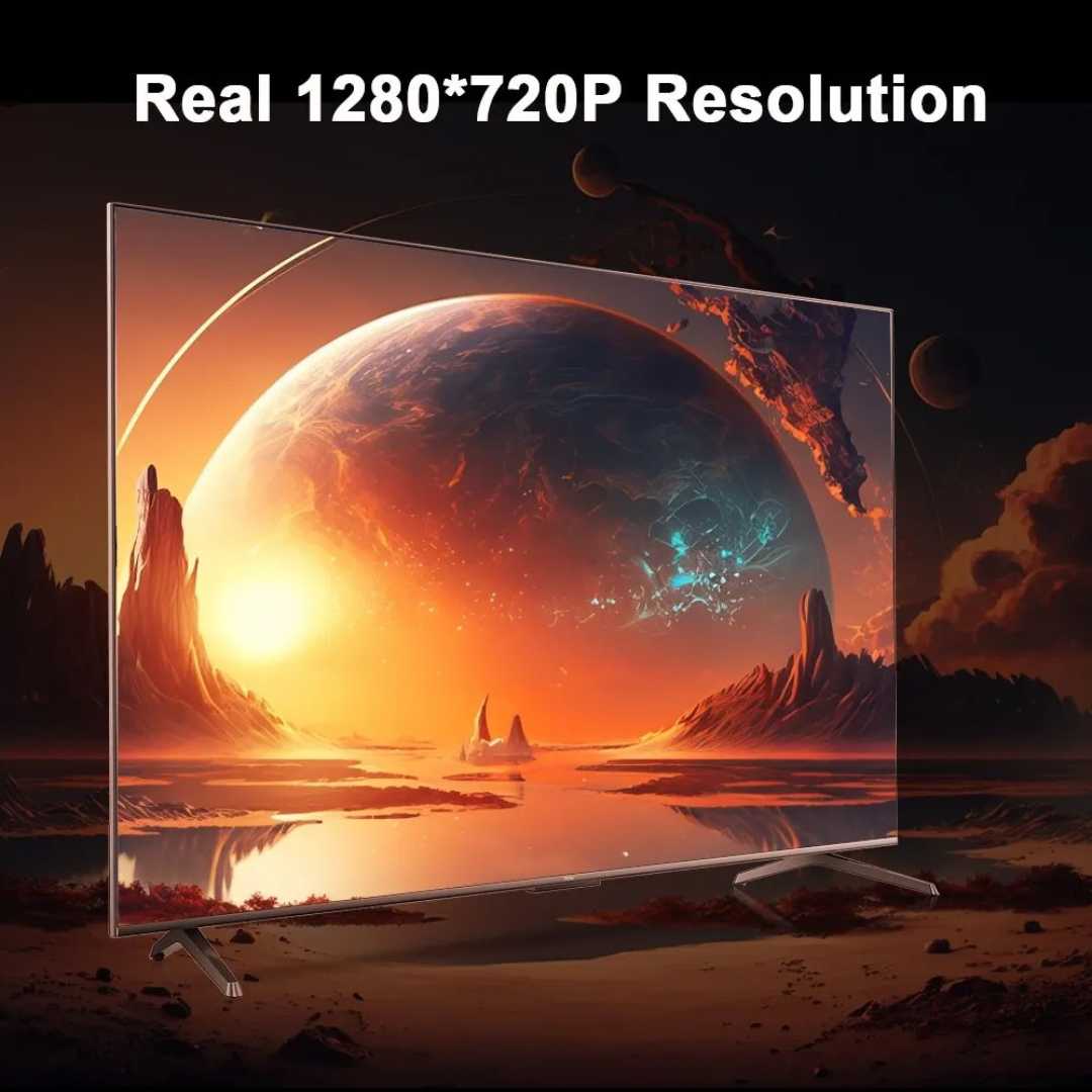 Android 11 Projector with Dual Wifi6 | 8000 Lumens, Auto Keystone Correction | Supports 4K Input, 200-Inch Screen