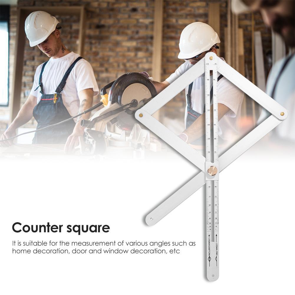 Angle Finder Ruler Aluminium | Measures 10-170 Degrees, Locks Instantly | Accurate Mitre Cuts for Wood, Tile, Stone