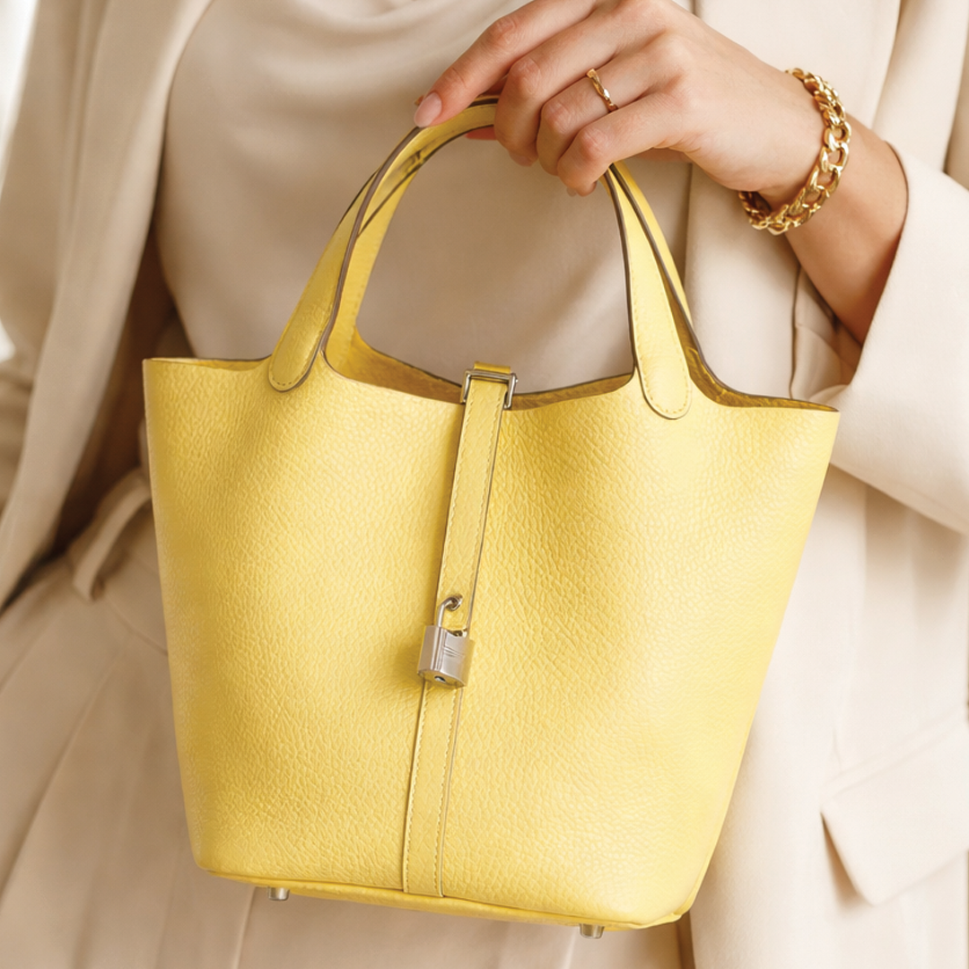 Ann | Faux Leather Tote Bag – Medium Size With Structured Design