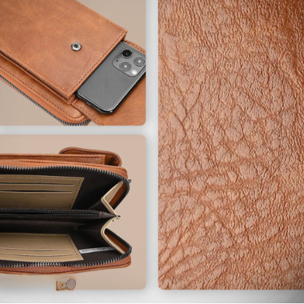 Ann | Vegan Leather Crossbody Bag – Adjustable Strap Design