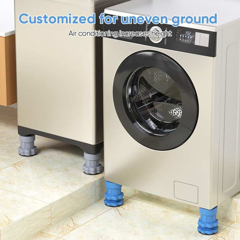 Anti-Slip Floor Pads Resin Fibre & TPU | Set of 4 for Washing Machines, Dryers & Furniture | Reduces Noise & Protects Floors