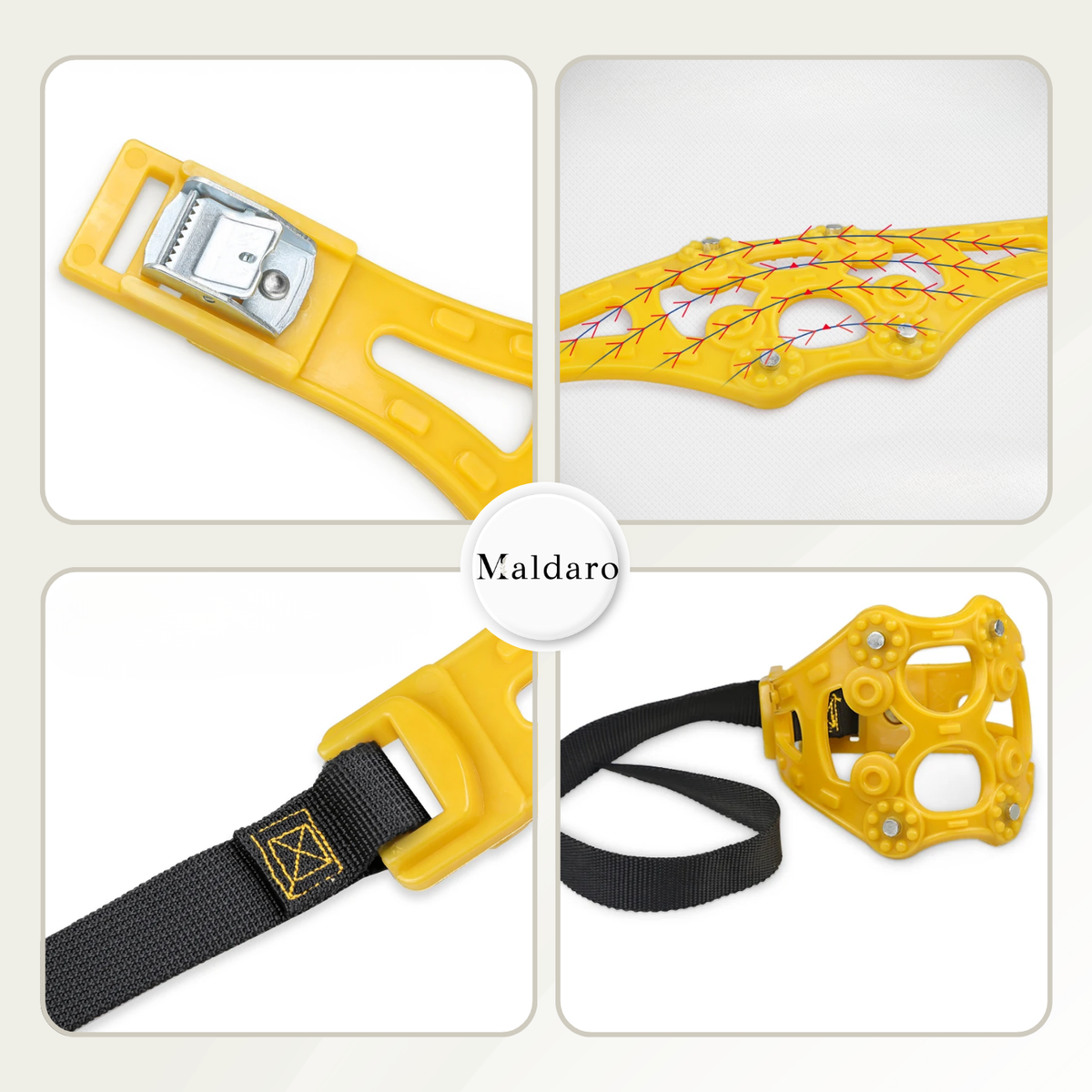 Anti-Slip Snow Chains | Universal Fit for Cars, SUVs & Vans | Cold-Resistant TPU & Steel Grip for Winter Driving