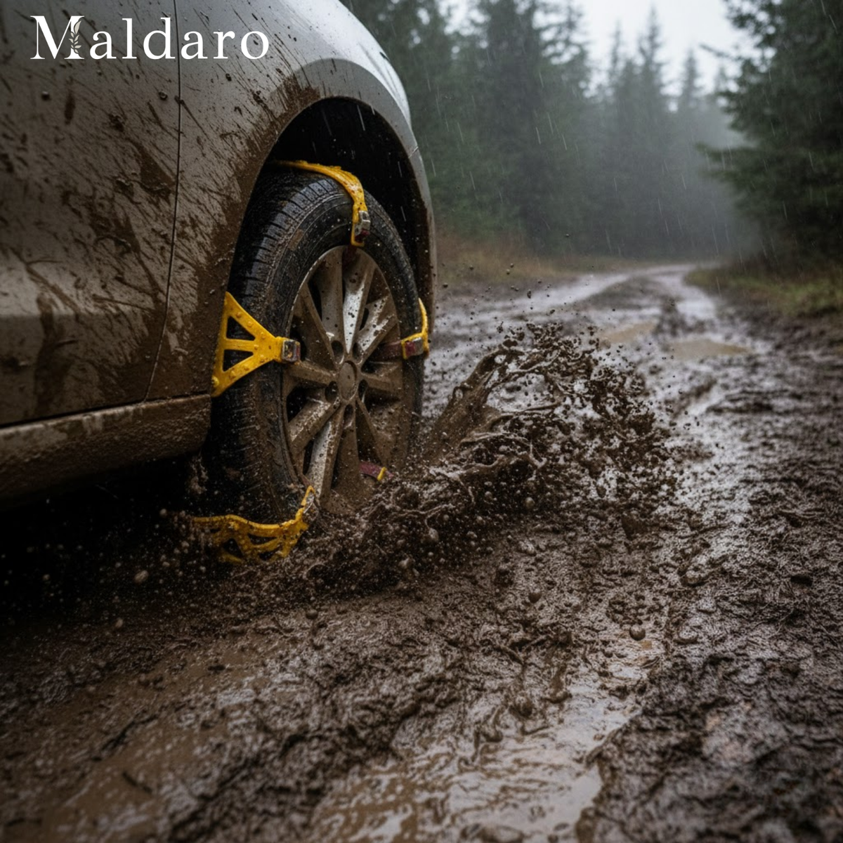 Anti-Slip Snow Chains | Universal Fit for Cars, SUVs & Vans | Cold-Resistant TPU & Steel Grip for Winter Driving