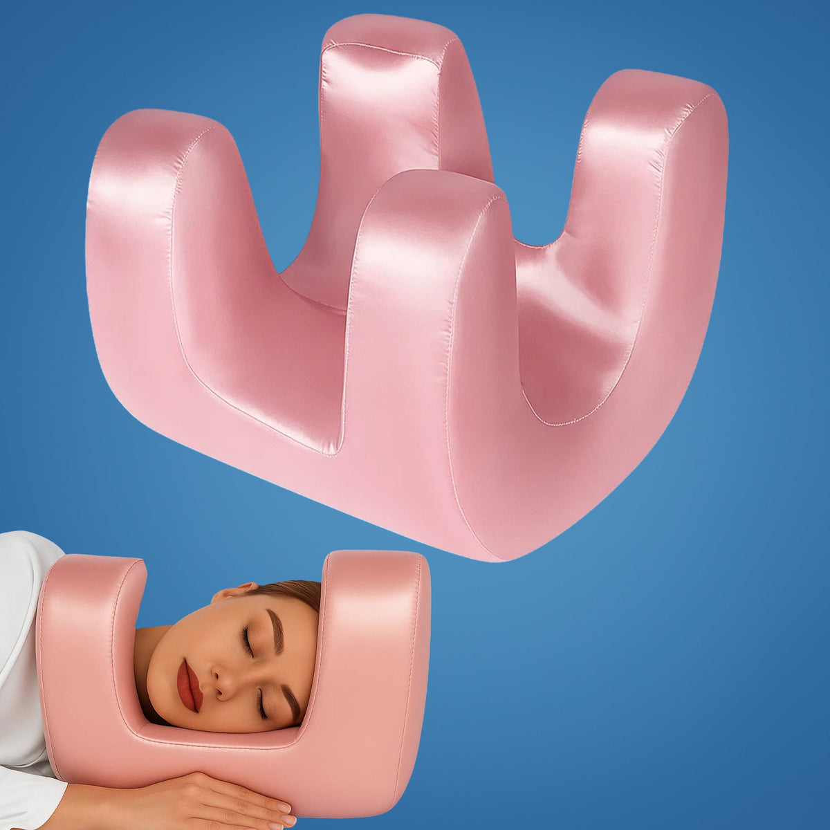 Anti-Wrinkle Beauty Pillow for Side & Back Sleepers | Cooling Memory Foam | Reduces Sleep Lines & Shoulder Pain