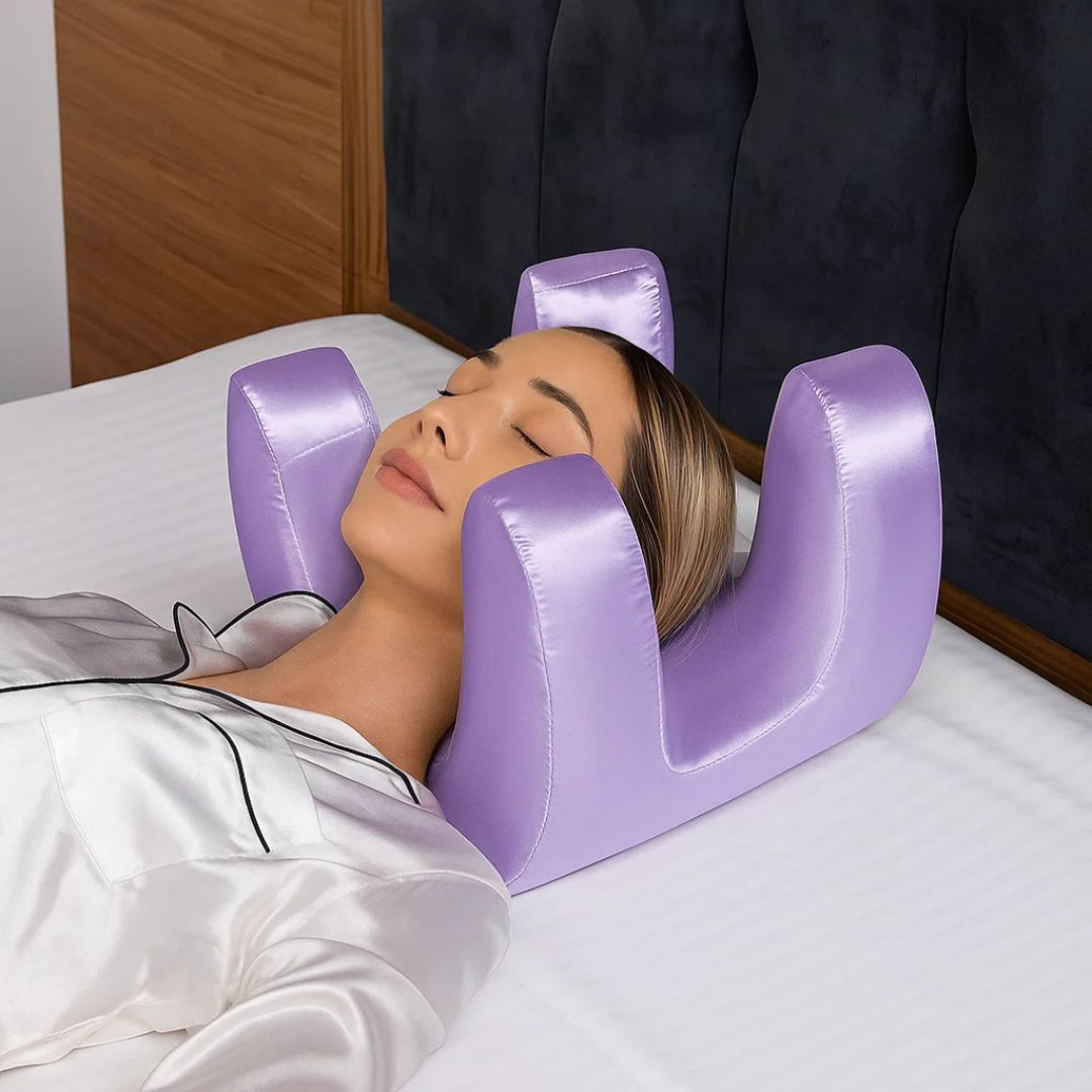 Anti-Wrinkle Beauty Pillow for Side & Back Sleepers | Cooling Memory Foam | Reduces Sleep Lines & Shoulder Pain