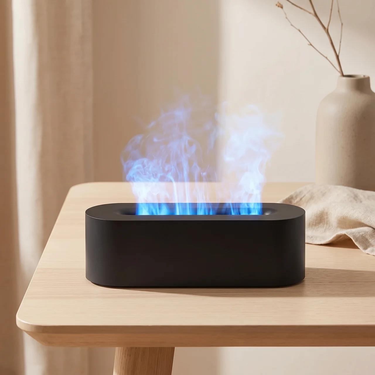 Aroma Diffuser | Flame Effect Mist, Twin Top Outlets