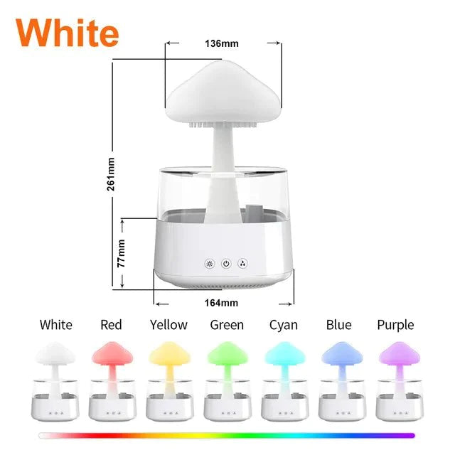 Aromatic Night Light Humidifier | Rain Cloud Diffuser
