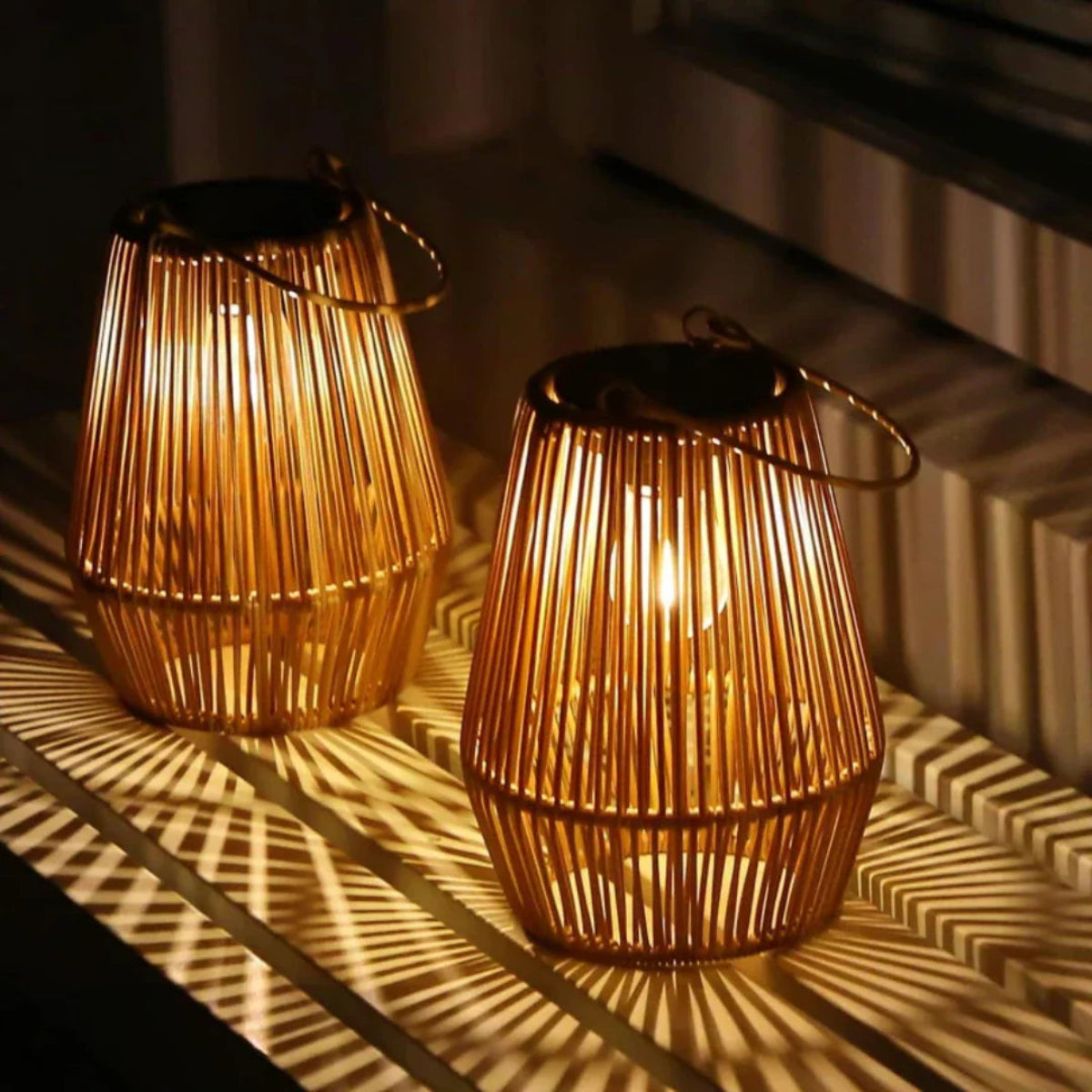 ArtisanGlow | Solar Garden Lantern – Handmade Waterproof Design