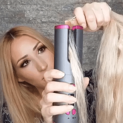 Automatic Hair Curler | Cordless Rechargeable Curling Iron