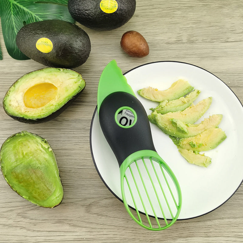Avocado Slicer Stainless Steel | Peels, Splits, Cores and Slices in Seconds | Multipurpose Fruit Tool for Kiwi and Dragon Fruit
