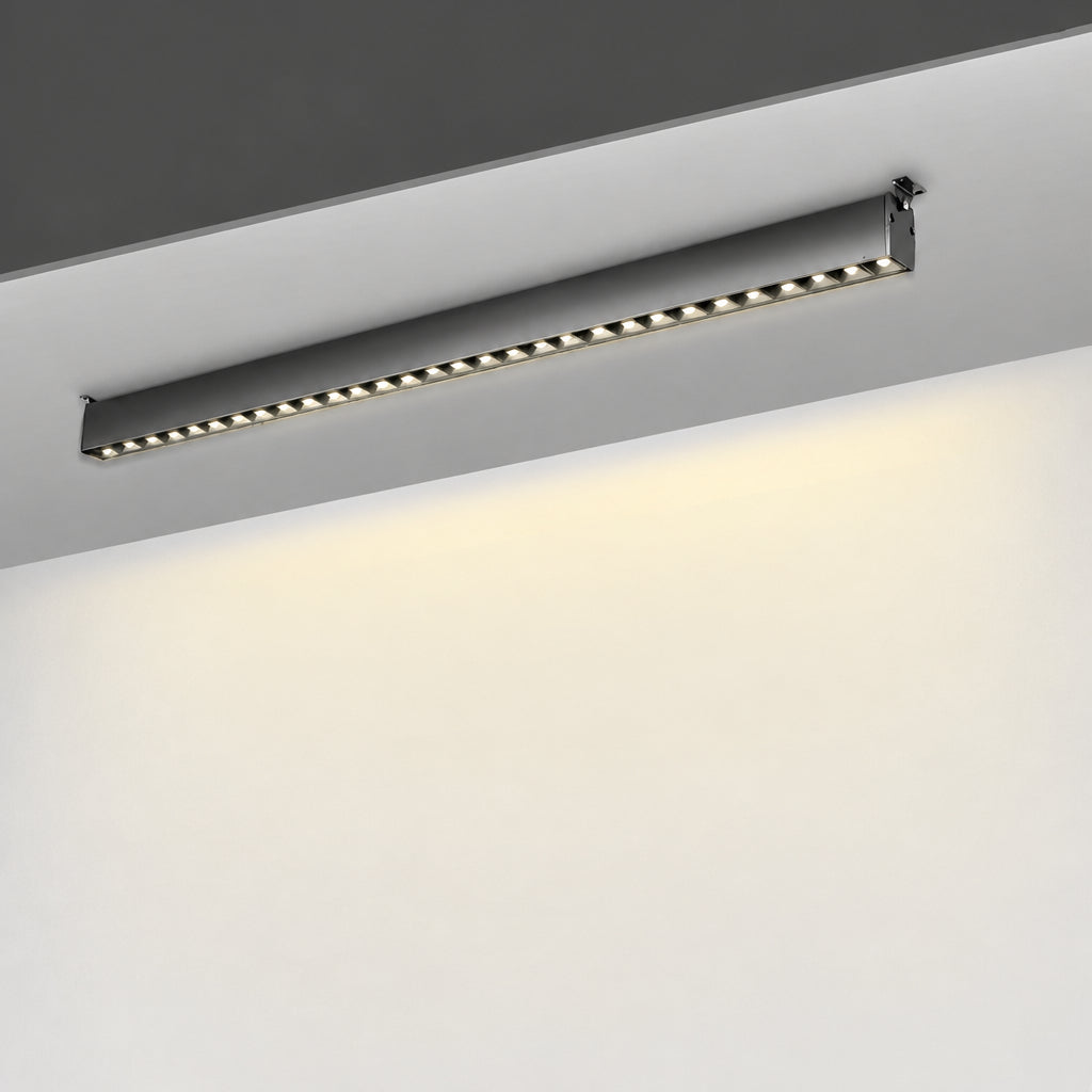 Rotatable Linear LED Flush Mount Ceiling Light | 90° Adjustable Wall Washer | Home Office and Living Room Lighting 2