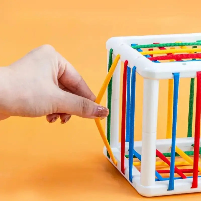 Baby Sensory Shape Sorter Cube | Montessori-Inspired Stacking Toy